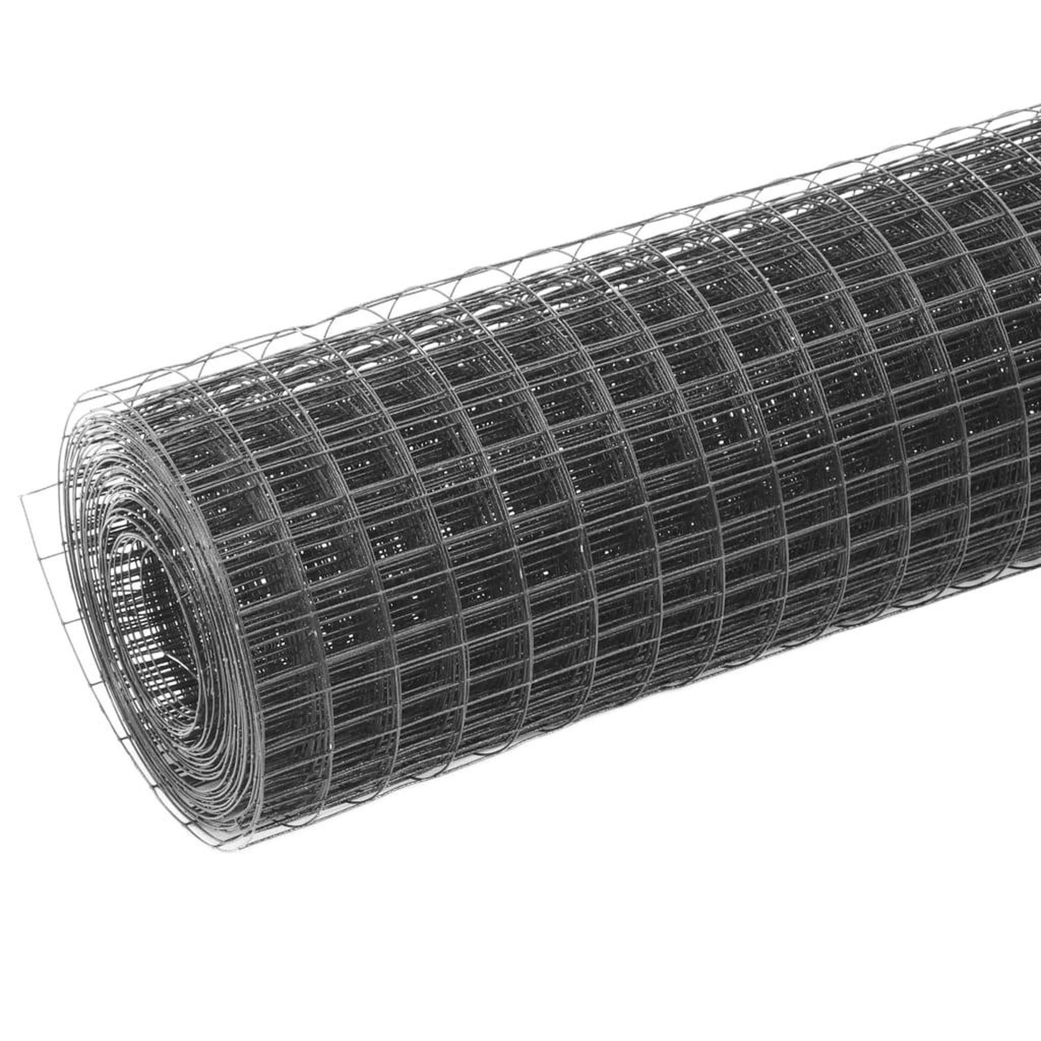 Voir la diapositive 2 : VIDAXL Grillage acier avec revetement en PVC 10x0,5 m gris