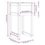 Voir la diapositive 6 : VIDAXL Jardinieres 2 pcs Blanc 40x40x81 cm Bois massif de pin