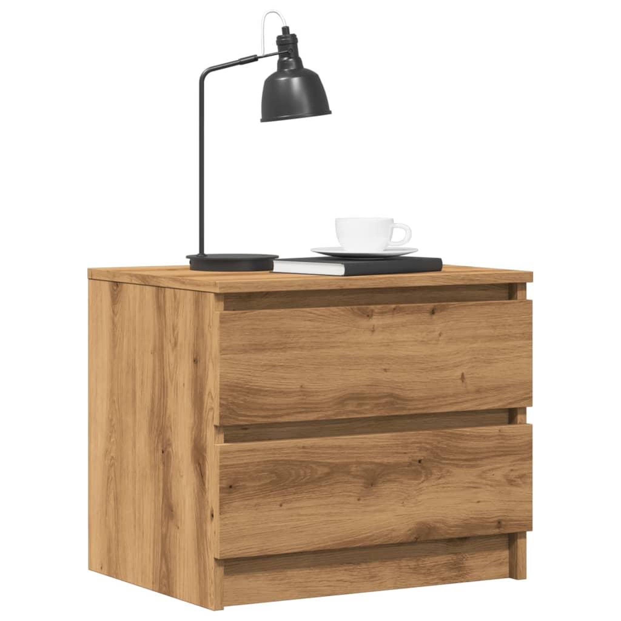 VIDAXL Table de chevet chene artisanal 50x40x43.5 cm bois d'ingenierie