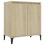 Voir la diapositive 2 : VIDAXL Buffet chêne sonoma 60x35x70 cm bois d ingénierie