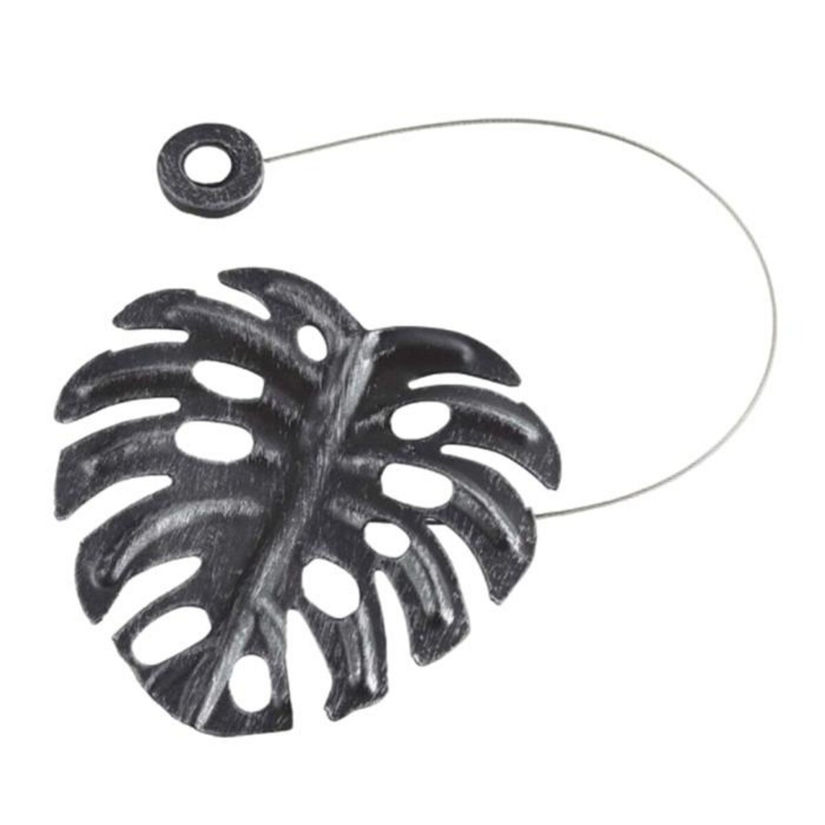 Paris Prix Embrasse de Rideau Aimantée  Feuilletine  30cm Noir