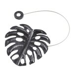 Paris Prix Embrasse de Rideau Aimantée  Feuilletine  30cm Noir