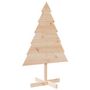 Voir la diapositive 2 : VIDAXL Arbre de Noël en bois pour décoration 110 cm bois massif