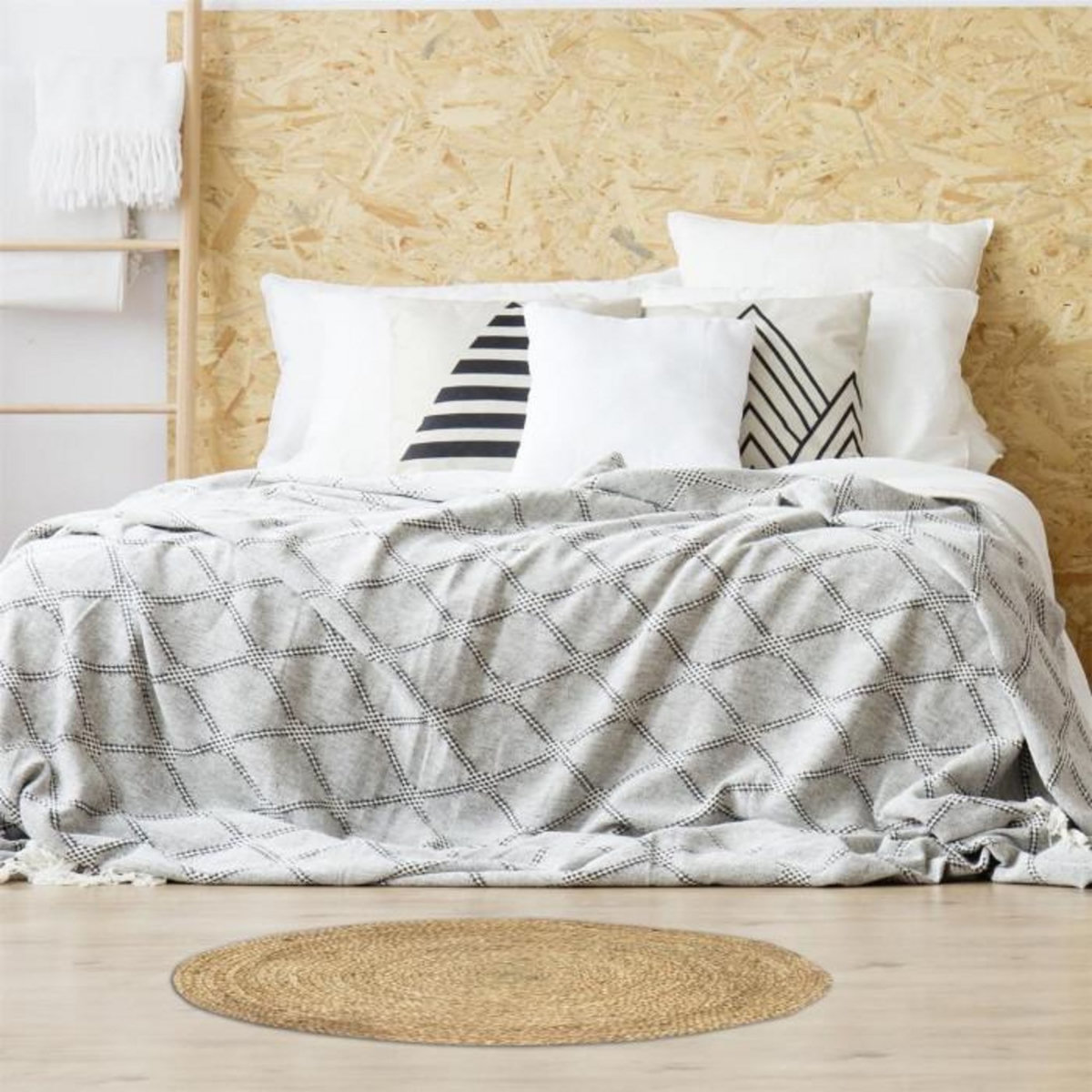 Paris Prix Tapis Rond Déco en Jute  Baltimore  80cm Naturel