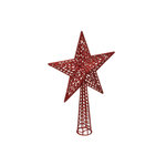 FEERIC LIGHT & CHRISTMAS Cimier Déco Avec Paillettes  Étoile  38cm Rouge