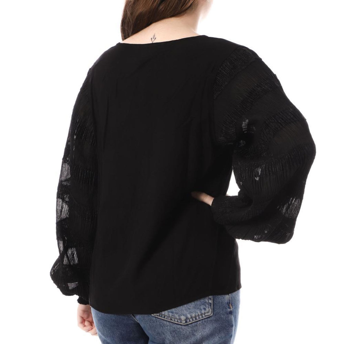 Vila Blouse Noire Femme Vila Elma