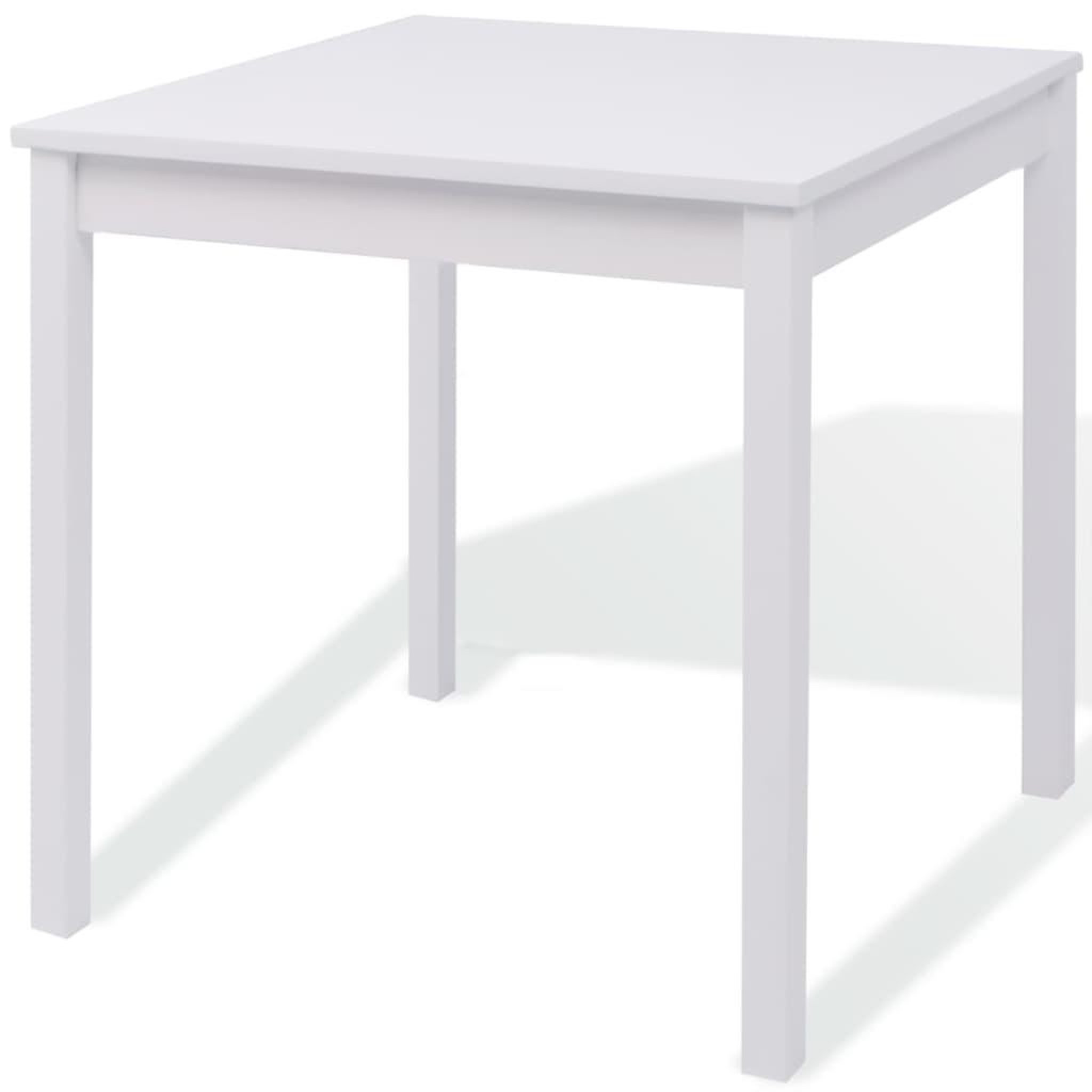 Voir la diapositive 3 : VIDAXL Ensemble de salle a manger trois pieces Pinede Blanc