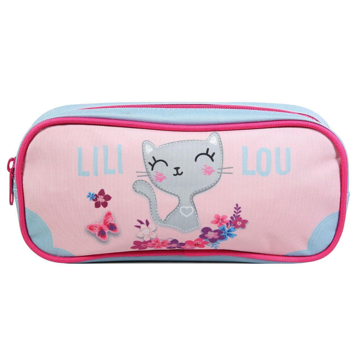 Bagtrotter BAGTROTTER Trousse scolaire rectangulaire Lili Lou Rose
