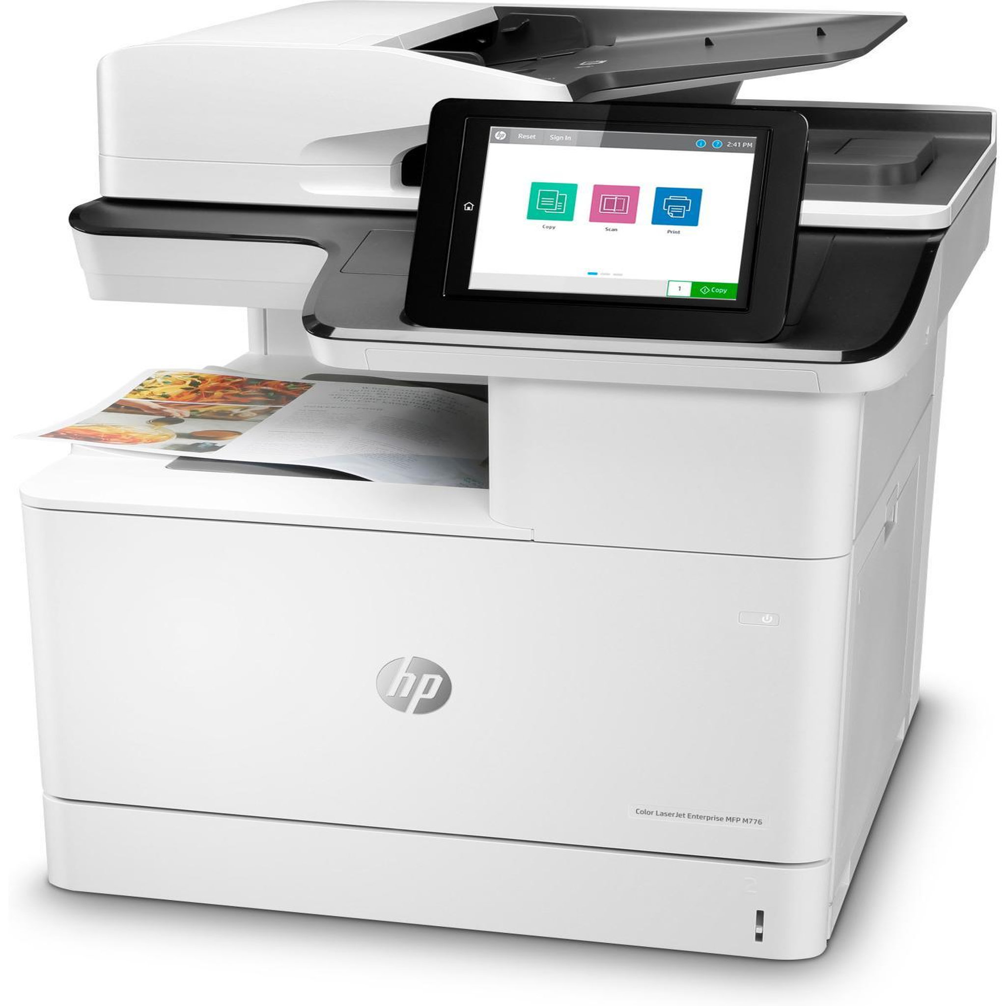 Voir la diapositive 3 : HP Imprimante multifonction hp t3u55a laserjet enterprise m776dn a3 1200 x 1200 ppp 46 ppm blanc