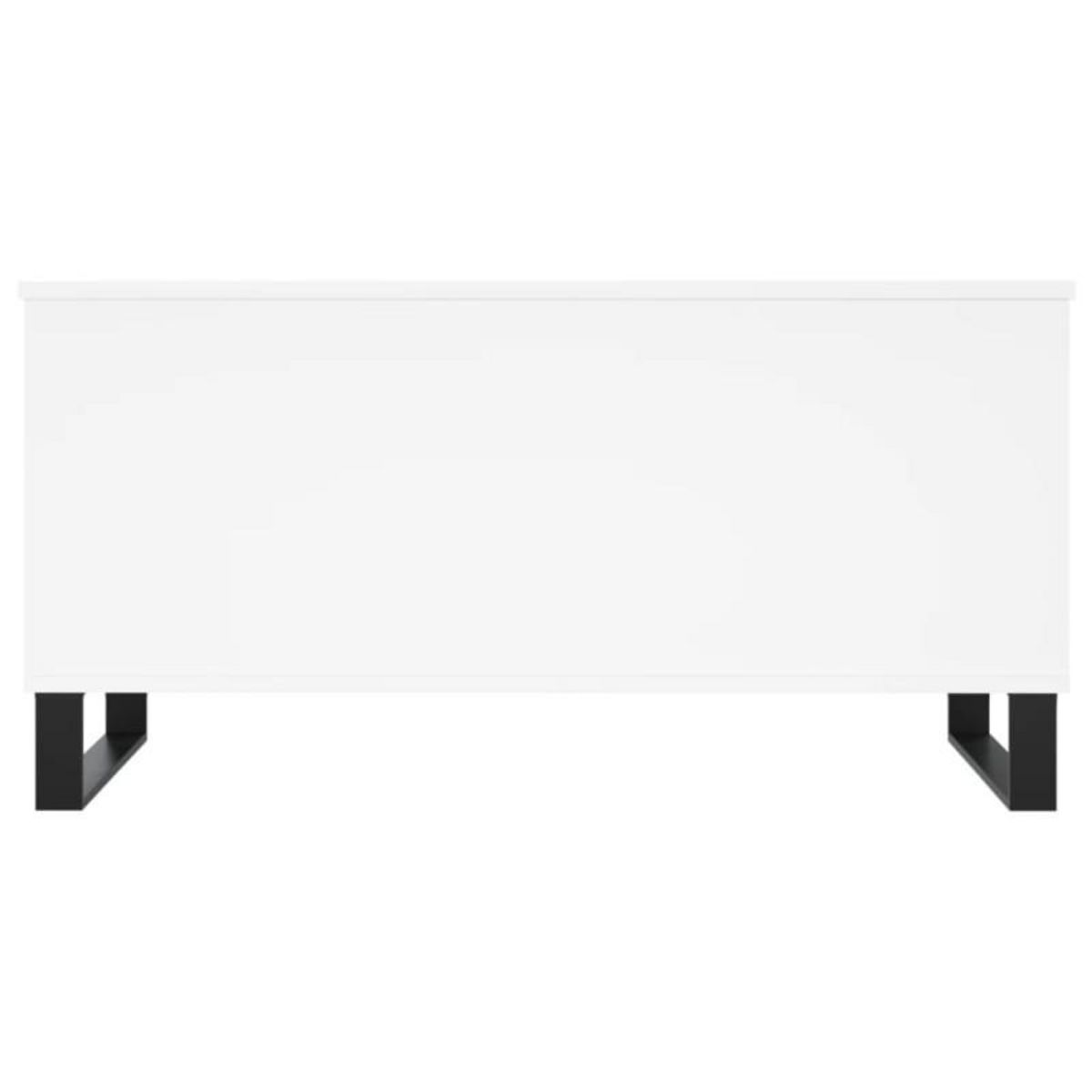 VIDAXL Table basse Blanc 90x44,5x45 cm Bois d ingénierie