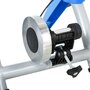 HOMCOM Home trainer vélo support d'entrainement pliable pour vélo de route VTT roues 26 à 29 pouces gris métal bleu
