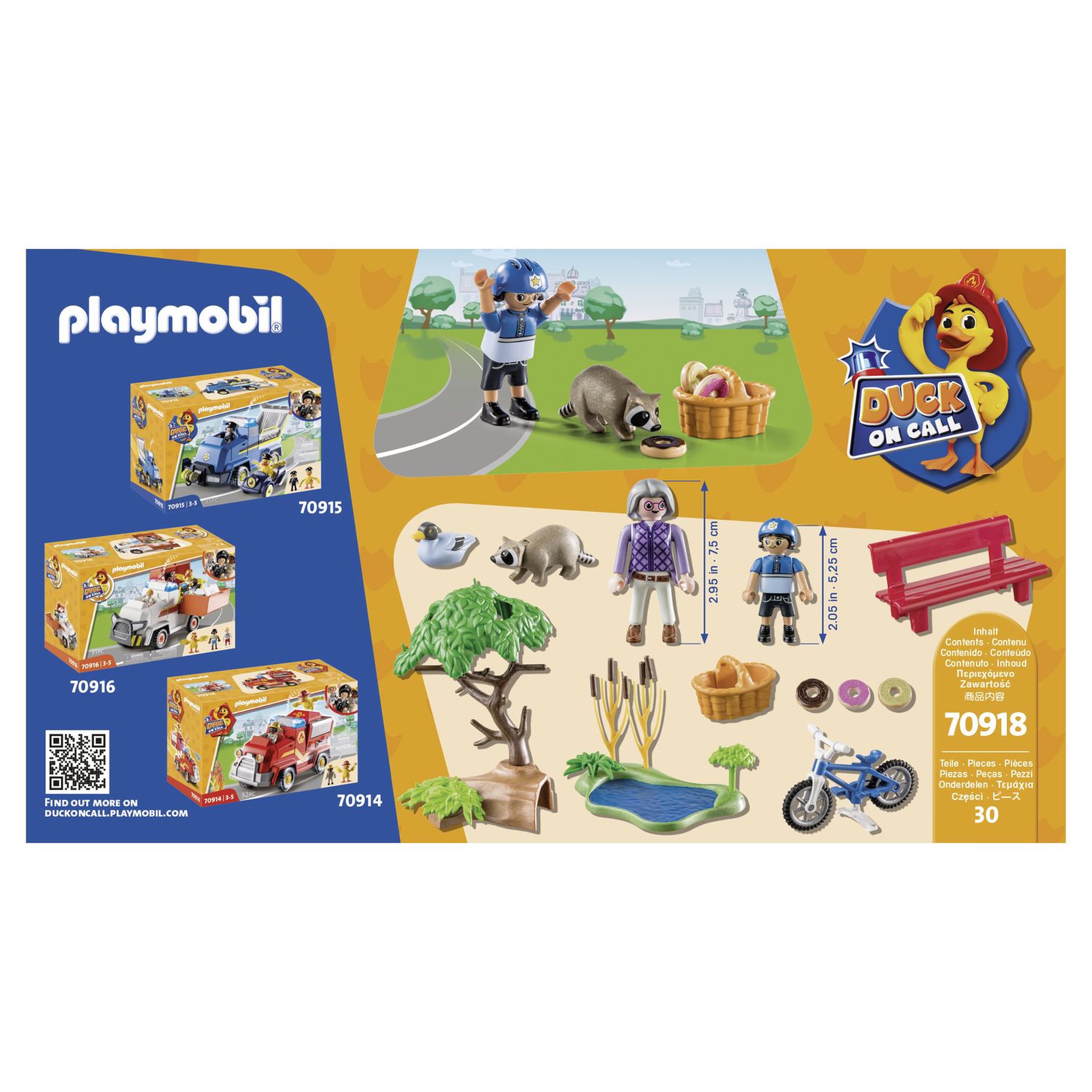Voir la diapositive 5 : PLAYMOBIL Duck on call 70918 Policière et animaux