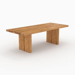 Rendez vous déco Table de jardin rectangulaire en bois de teck recyclé 10 personnes-Siam