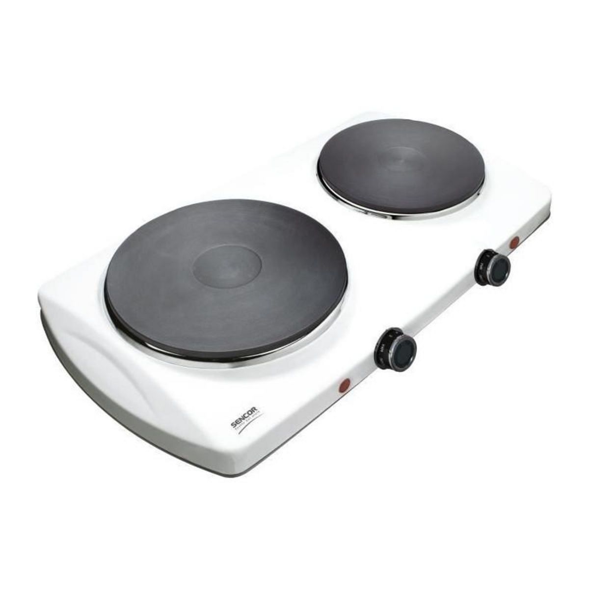 SENCO Plaque de cuisson électrique - SENCOR - SCP 2253WH-EUE4 - 2500 W - 2 foyers - Blanc