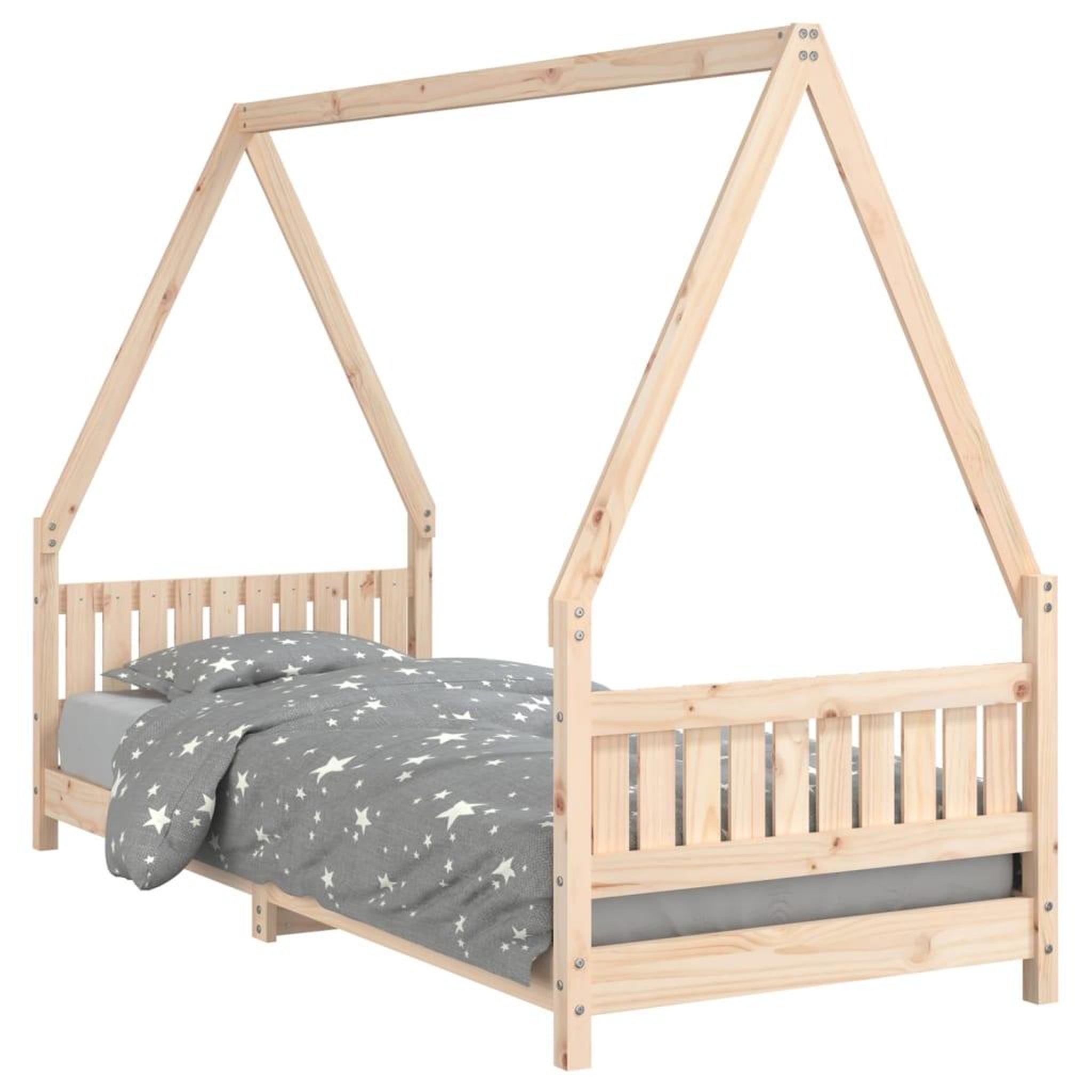 Voir la diapositive 2 : VIDAXL Cadre de lit pour enfants 80x200 cm bois de pin massif