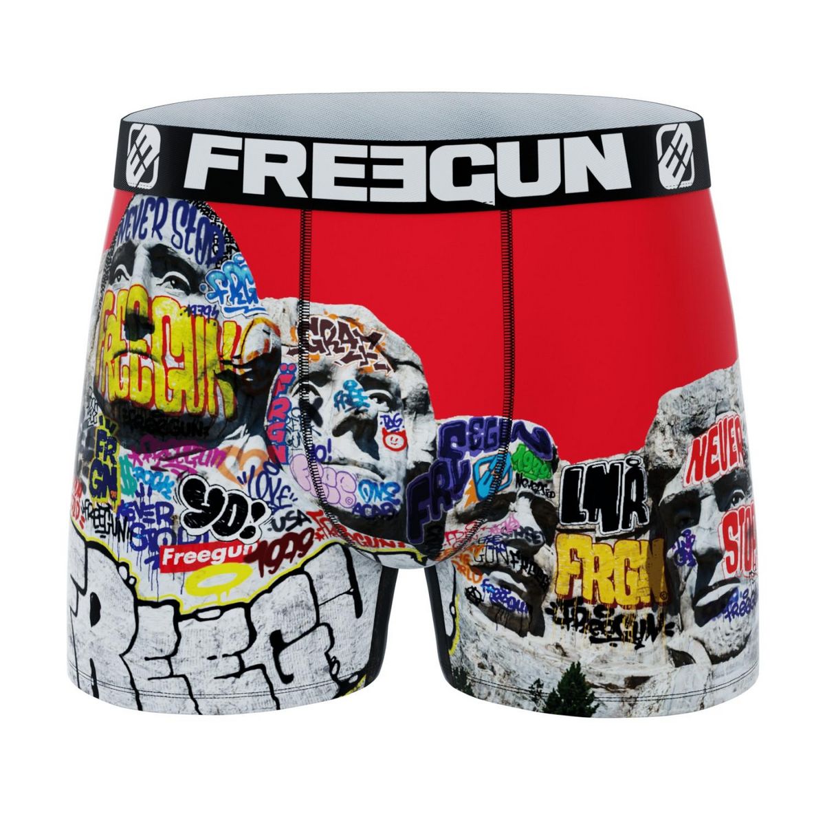 FREEGUN Lot de 3 boxers homme Usa