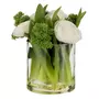 Paris Prix Composition Florale Renoncule  Vase  21cm Blanc