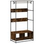 Voir la diapositive 2 : VIDAXL Armoire chêne fumé 90x50x180 cm bois d ingénierie