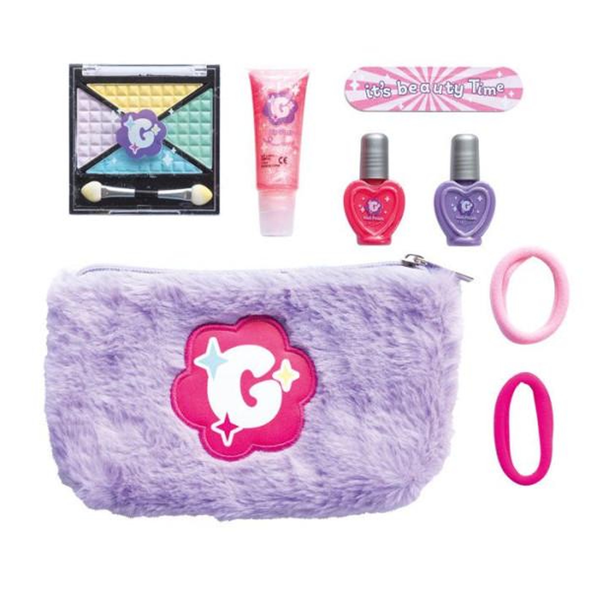 Voir la diapositive 3 : Majorette Trousse de Maquillage - Glam me Up - Smoby - Trousse, gloss, vernis, palette avec 4 poudres, applicateurs - Dès 6 ans