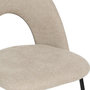 Voir la diapositive 3 : ATMOSPHERA Lot de 4 Chaises en Tissu  Raven  81cm Beige
