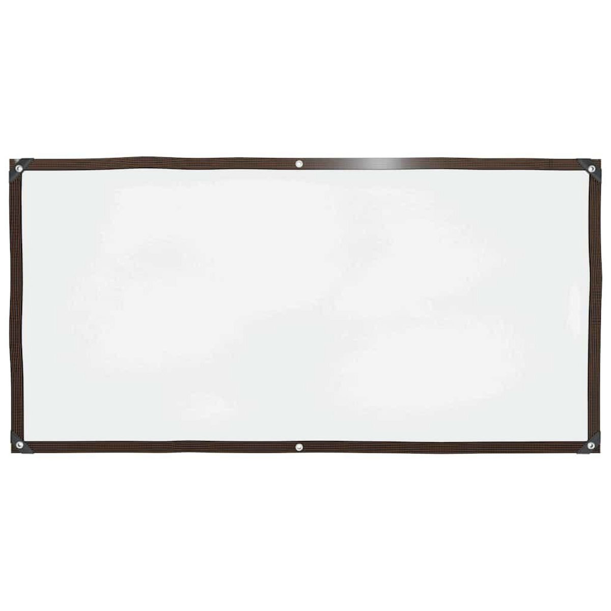 VIDAXL Bache transparente avec œillets 1x2 m polyethylene