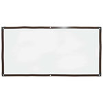 VIDAXL Bache transparente avec œillets 1x2 m polyethylene