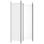 Voir la diapositive 5 : VIDAXL Cloison de separation 4 panneaux Blanc 200x200 cm Tissu