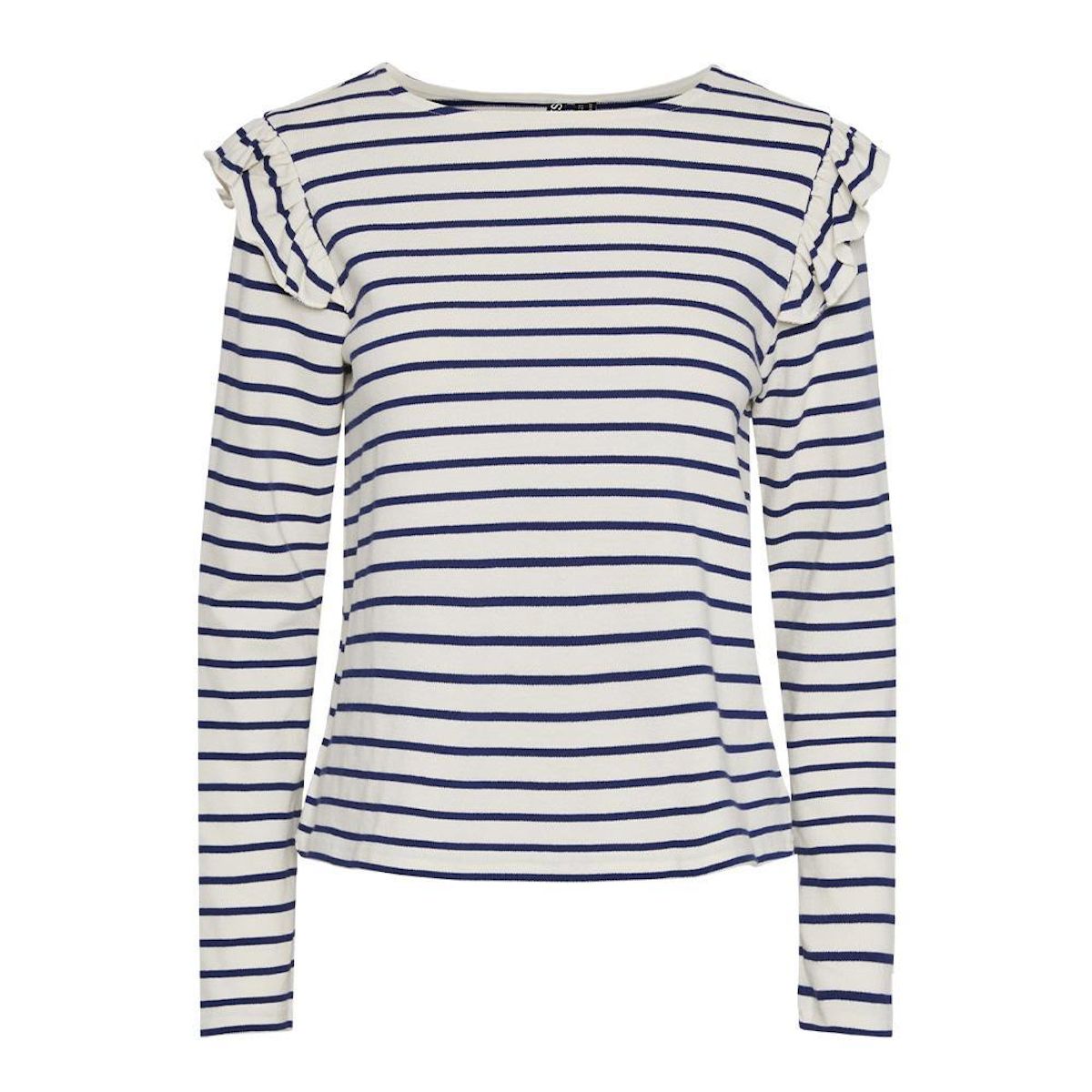 Pieces T Shirt Rayure Marine/ Femme Pieces Niana