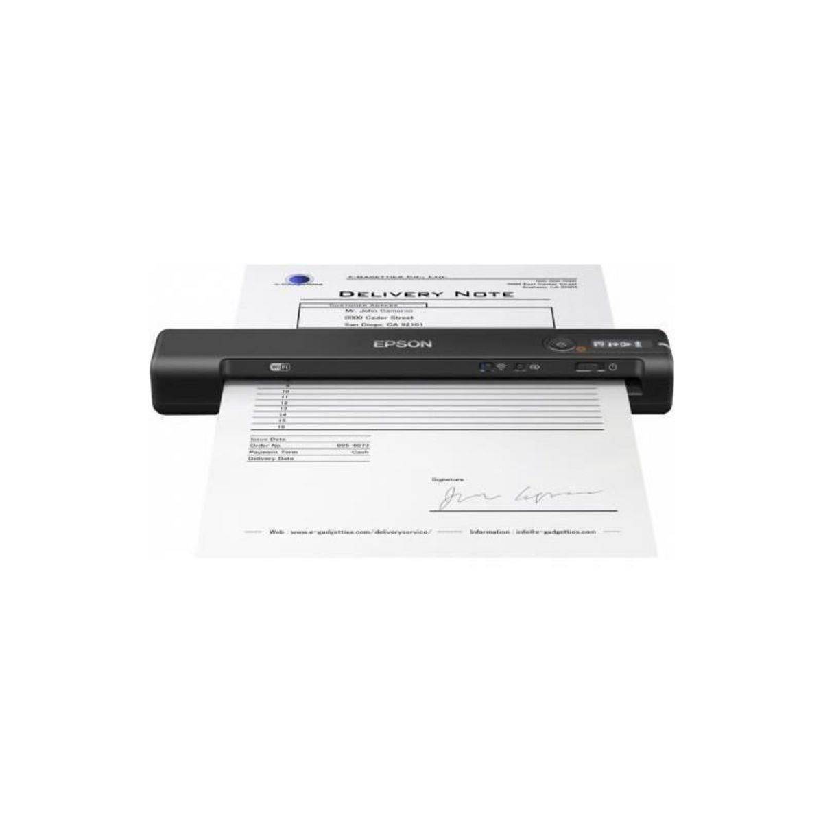 Epson EPSON Scanner a alimentation feuille a feuille Epson WorkForce ES-60W - Resolution Optique 600 dpi - Couleur 16 bit - USB