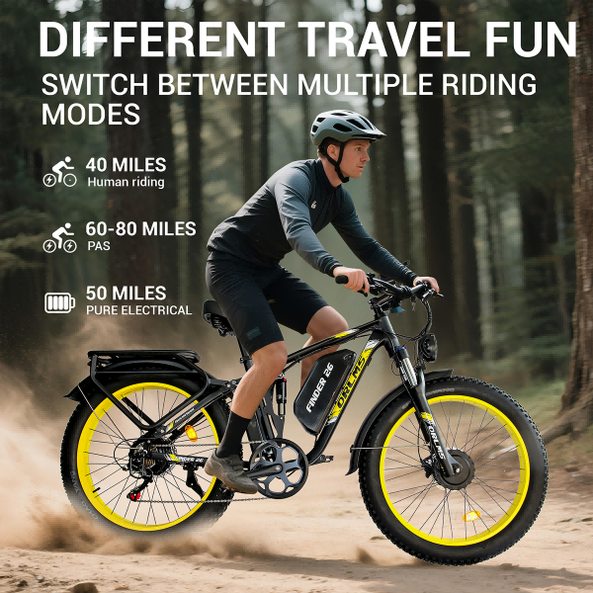 Voir la diapositive 5 : ORLMS Vélo électrique ORLMS V3, double moteur, batterie 60 V 25 Ah