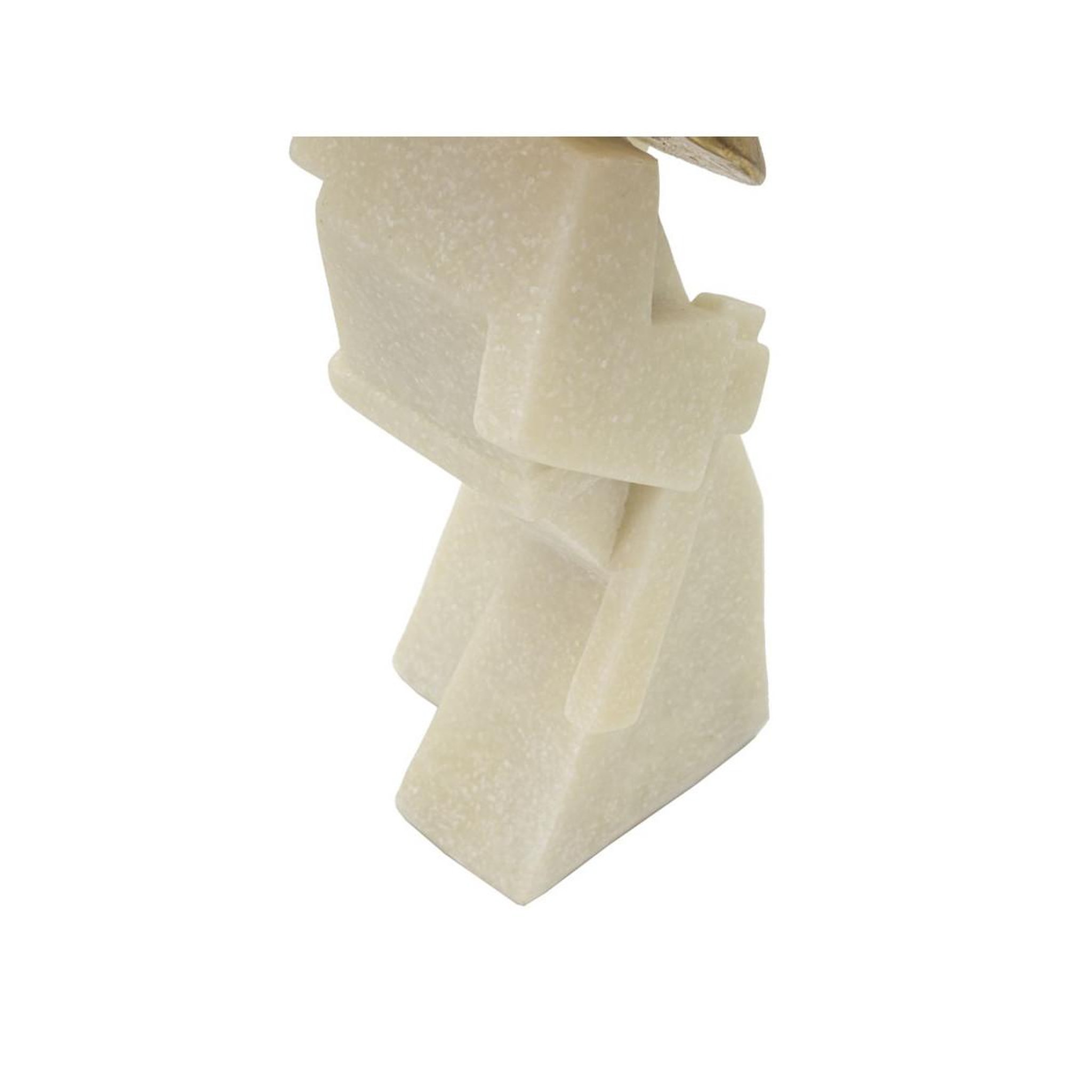 Voir la diapositive 6 : Paris Prix Statuette déco samouraï  toku  24cm blanc & or