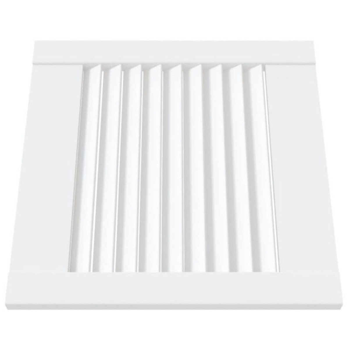 VIDAXL Portes d armoire à persiennes 4pcs blanc 39,5x39,4cm pin massif