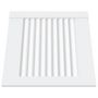Voir la diapositive 3 : VIDAXL Portes d armoire à persiennes 4pcs blanc 39,5x39,4cm pin massif