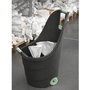 Voir la diapositive 4 : KZ GARDEN Chariot de jardin 62L 2 roues - Transport Bois, Terreau, Plantes Trolley Plastique robuste recyclé Noir KZ GARDEN