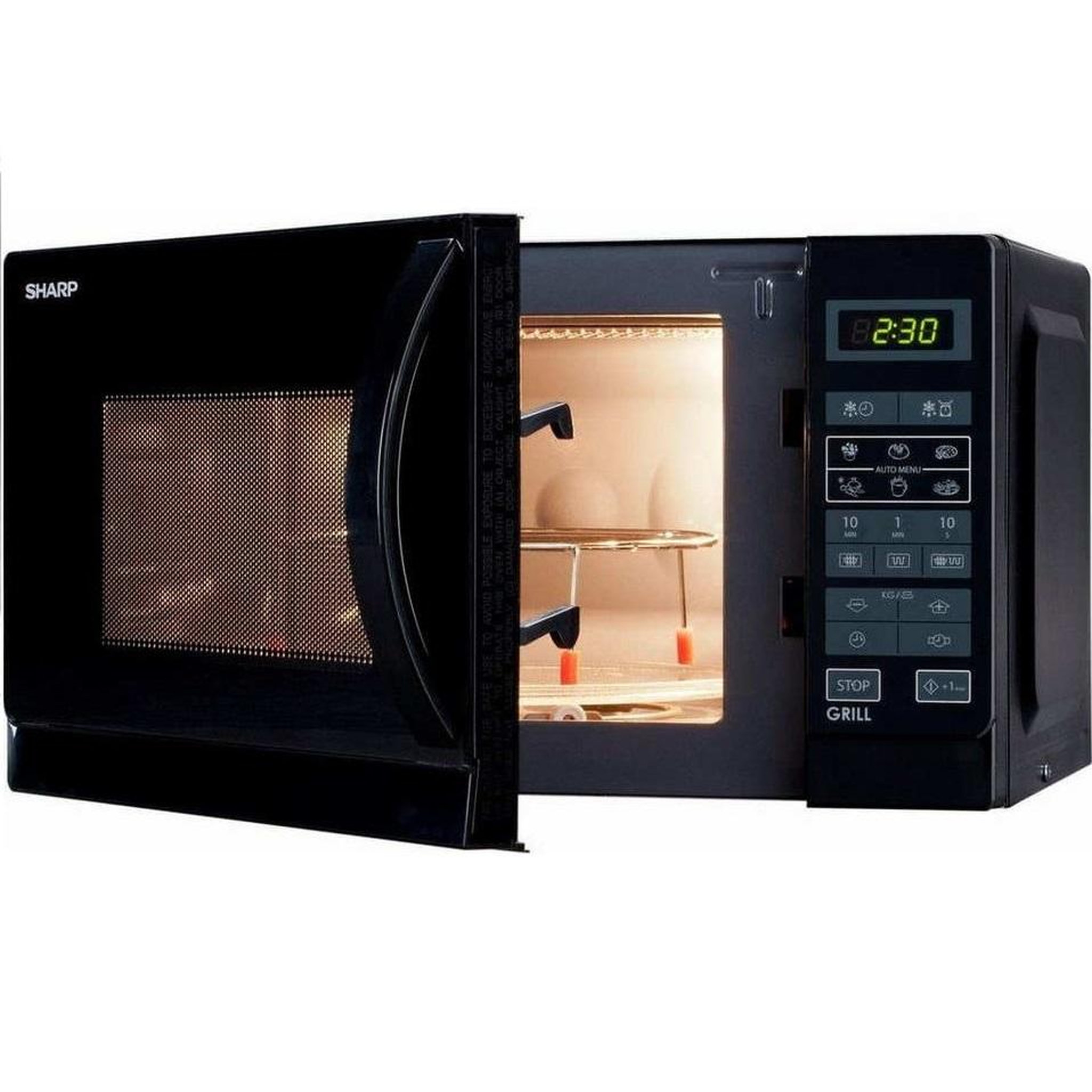 Voir la diapositive 2 : Sharp Micro-ondes grill 25l 900w noir - r742bkw