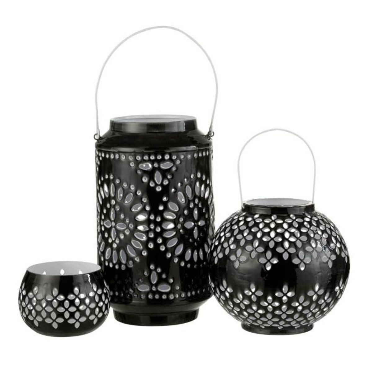 Paris Prix Lanterne Ronde Métal  Sévilla  19cm Noir