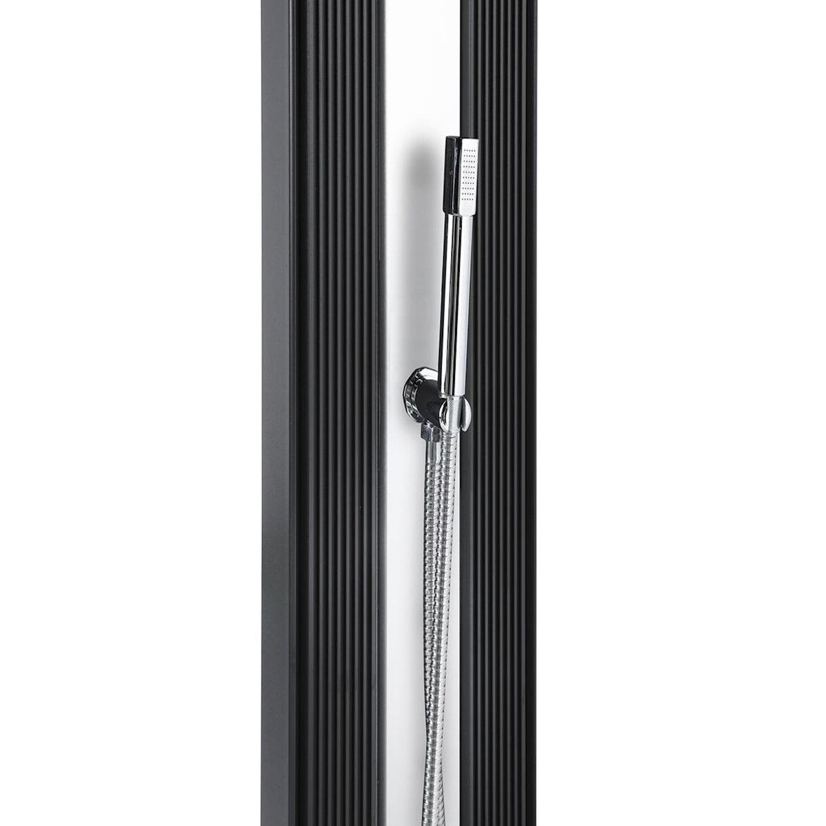 Formidra Douche solaire 40 L Dada Straight Anthracite habillage aluminium brossé - Formidra