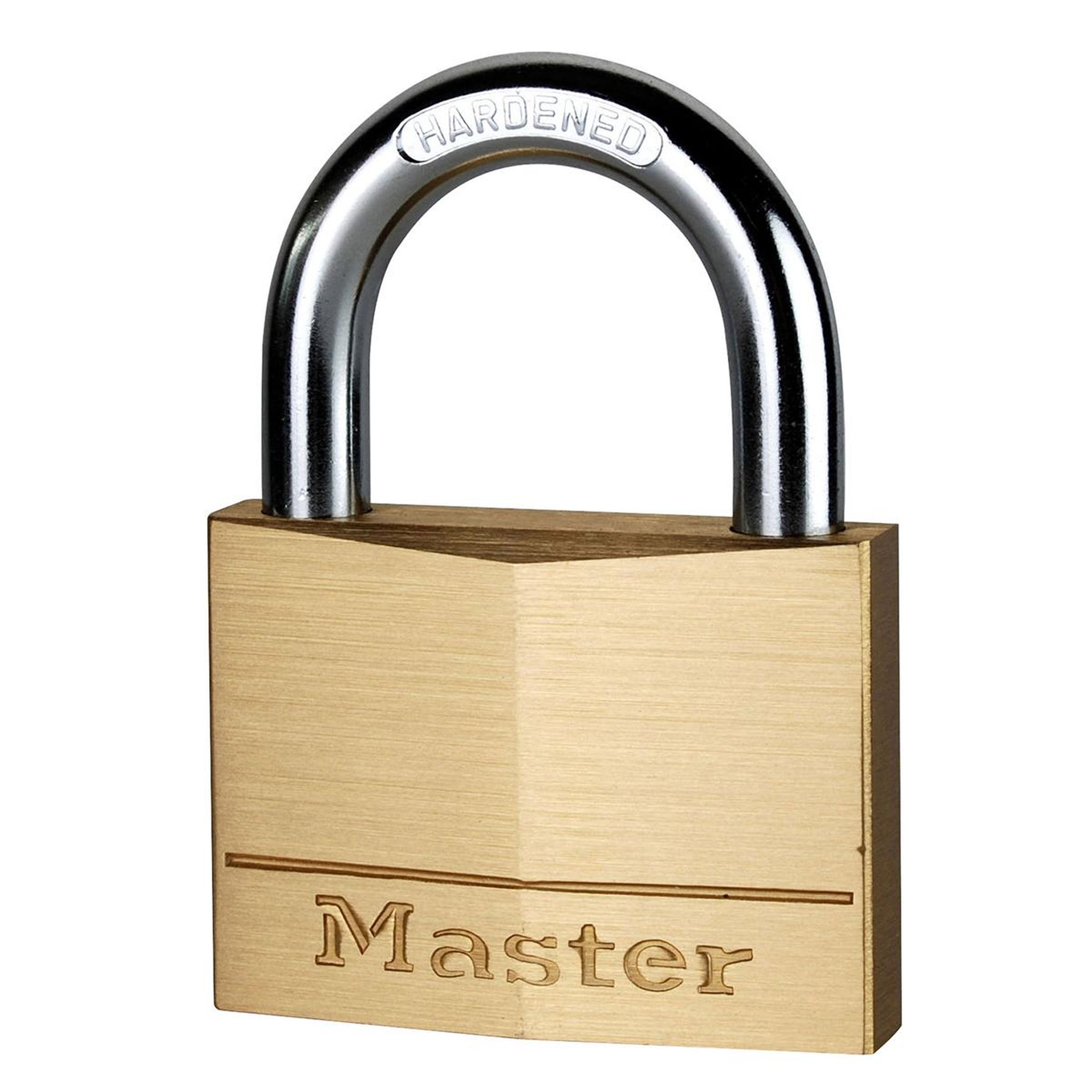 Master lock 170eurd cadenas à clé en laiton, doré, 9,8 x 7 x 1,9 cm