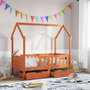 Voir la diapositive 1 : VIDAXL Cadre de lit enfant avec tiroirs sans matelas 80x160 cm bois