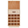 Voir la diapositive 5 : VIDAXL Armoire a vin 45x34x100 cm Bois de pin massif