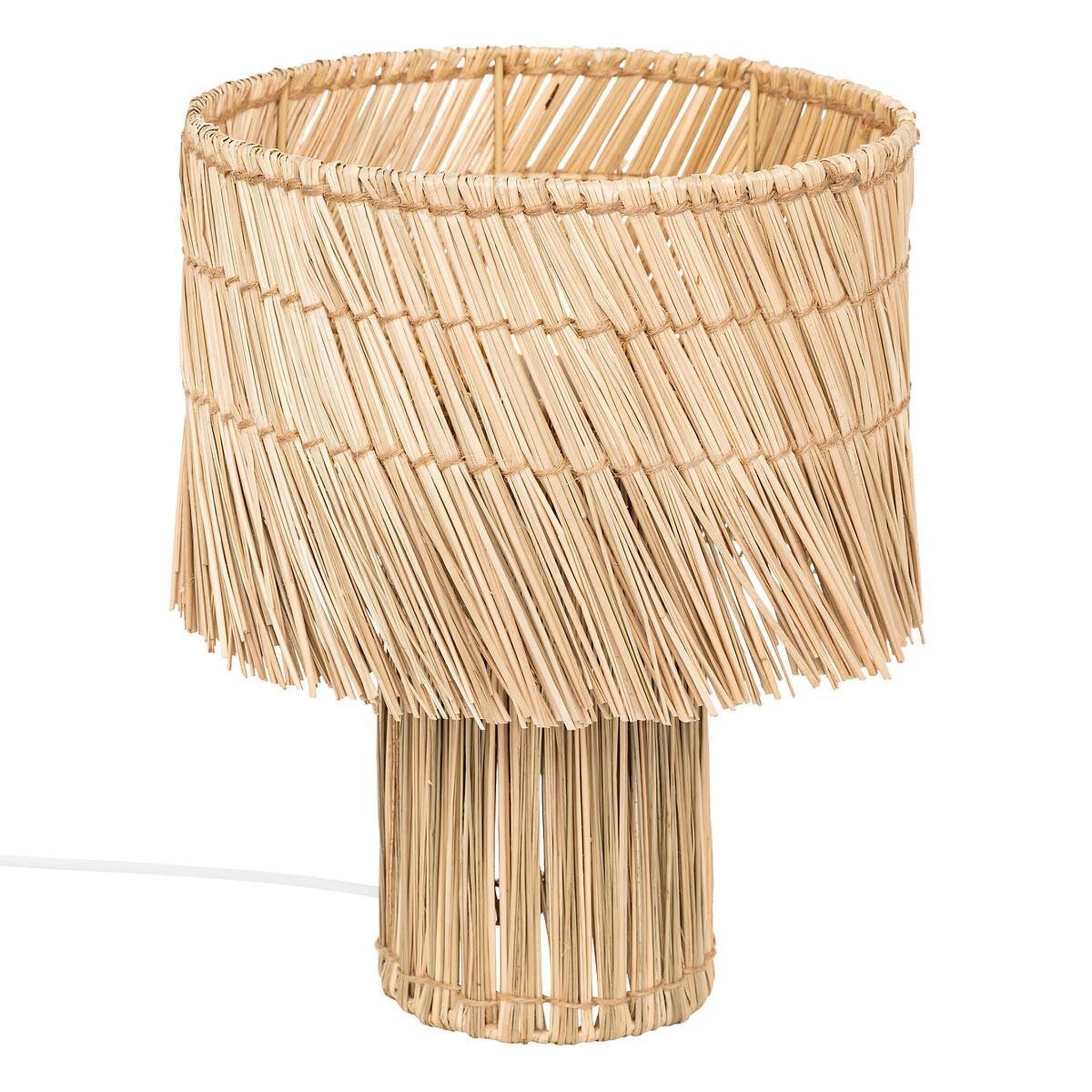 ATMOSPHERA Lampe à poser en roseau  yoni  34cm naturel