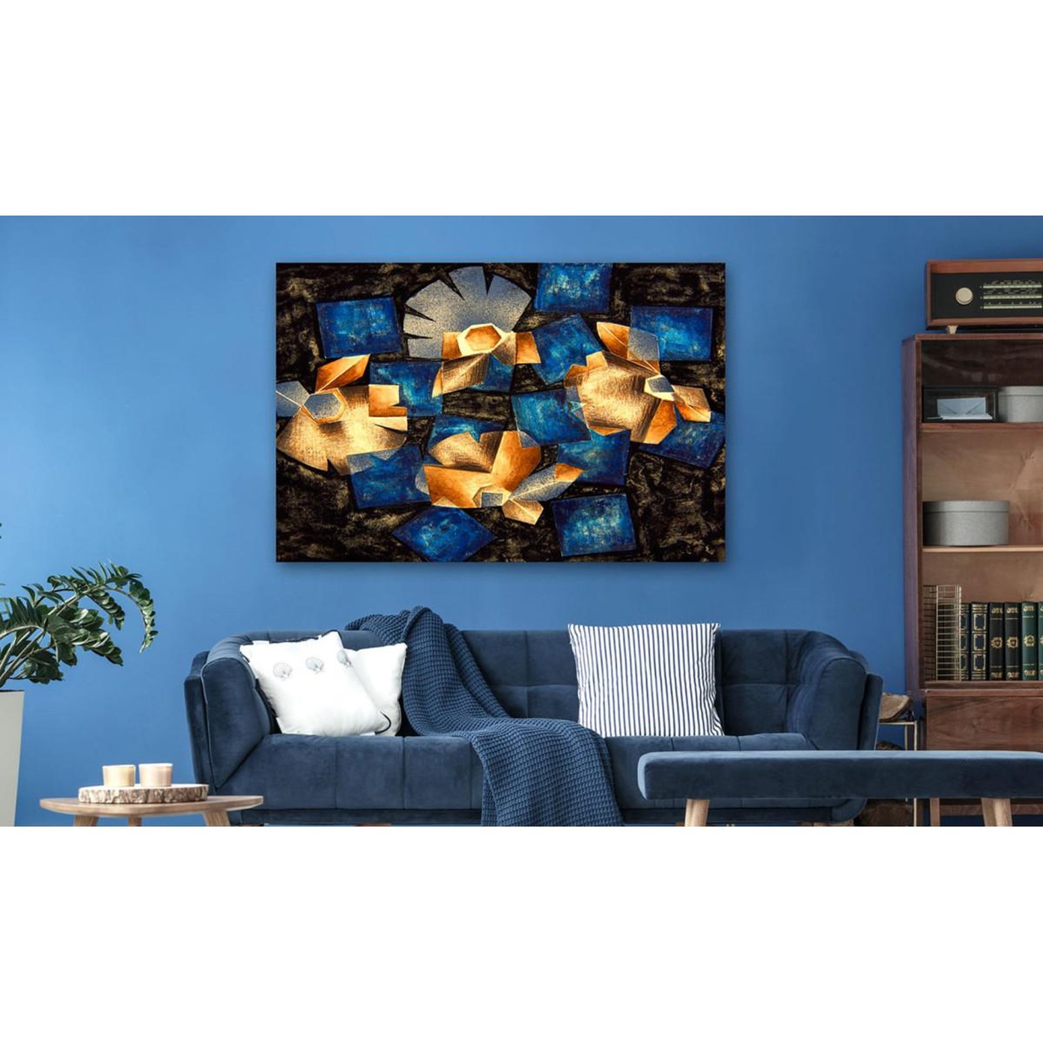 Voir la diapositive 2 : Paris Prix Tableau Imprimé  Geometrical Flowers