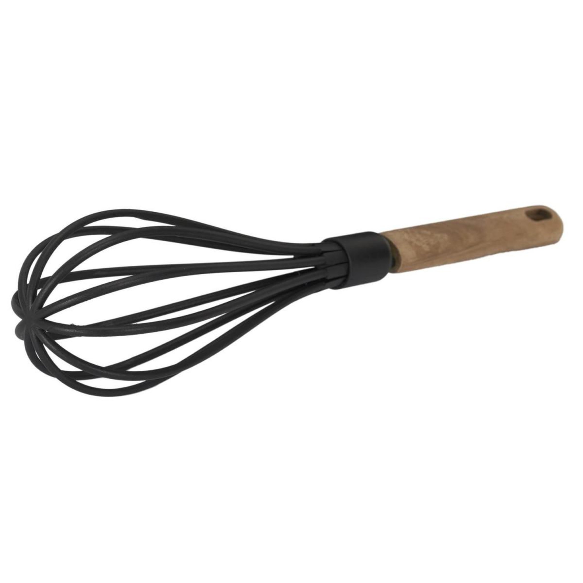 Voir la diapositive 2 : Lily Cook Fouet Manche en Bois  Lily  31cm Naturel & Noir