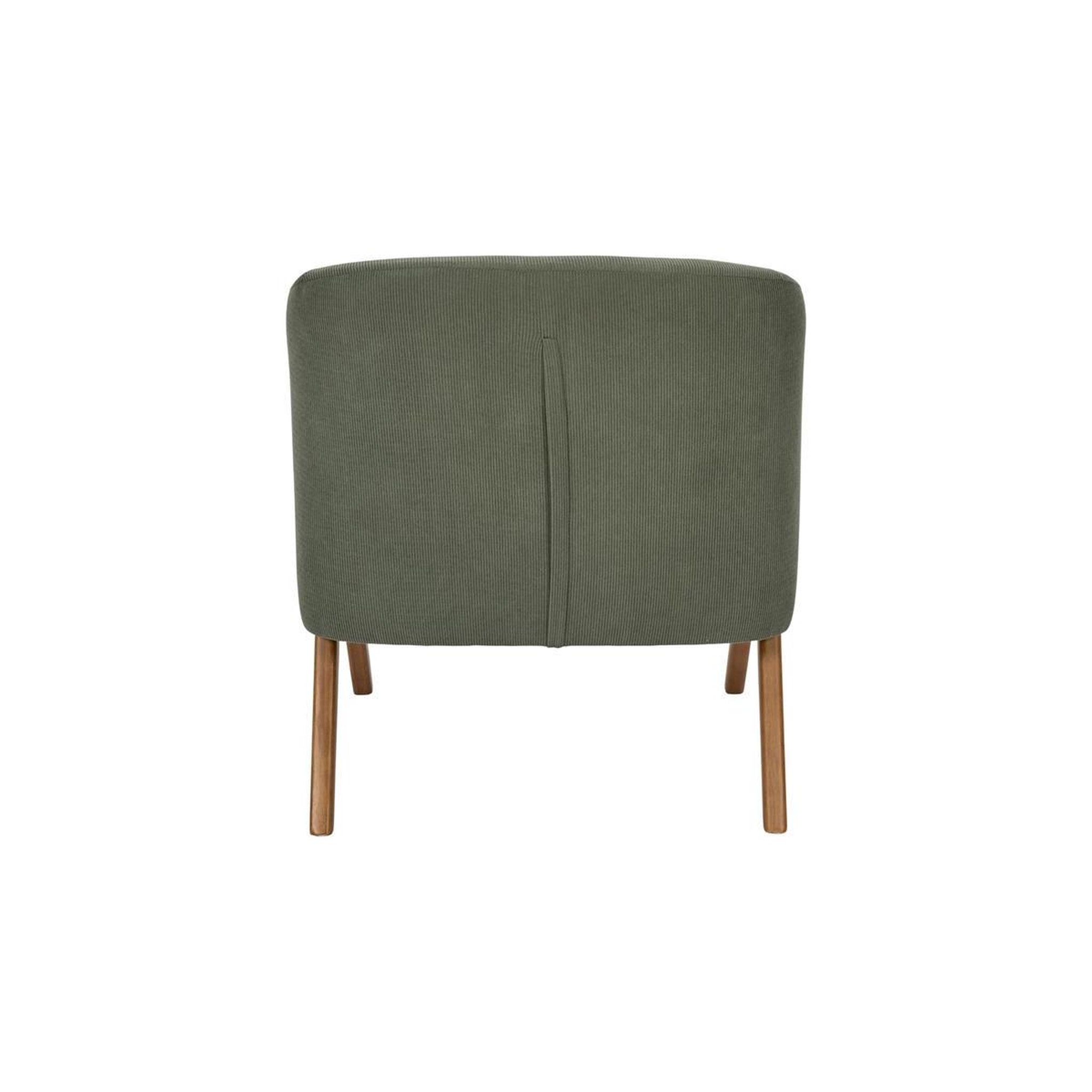 Voir la diapositive 4 : The Home Deco Factory Fauteuil Design Côtelé  Jules  72cm Vert