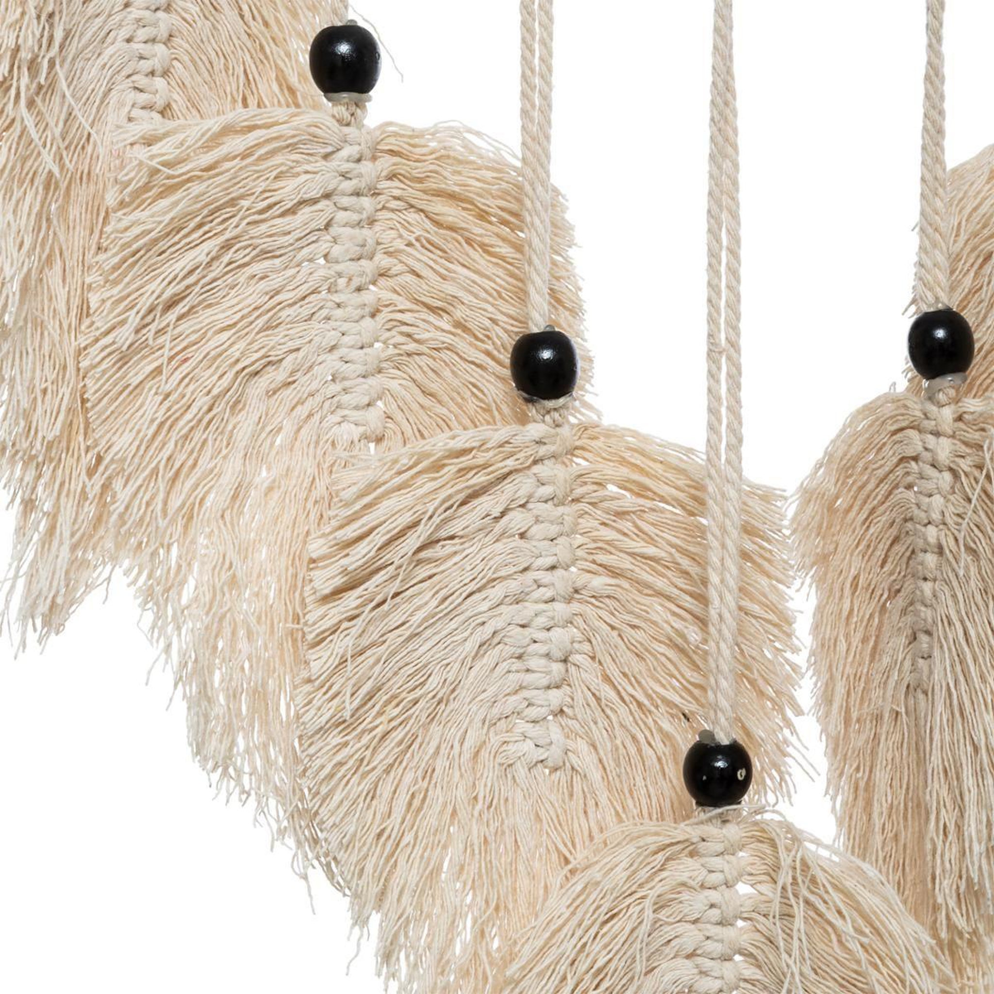 Voir la diapositive 3 : ATMOSPHERA Décoration murale macramé  safari  68cm lin