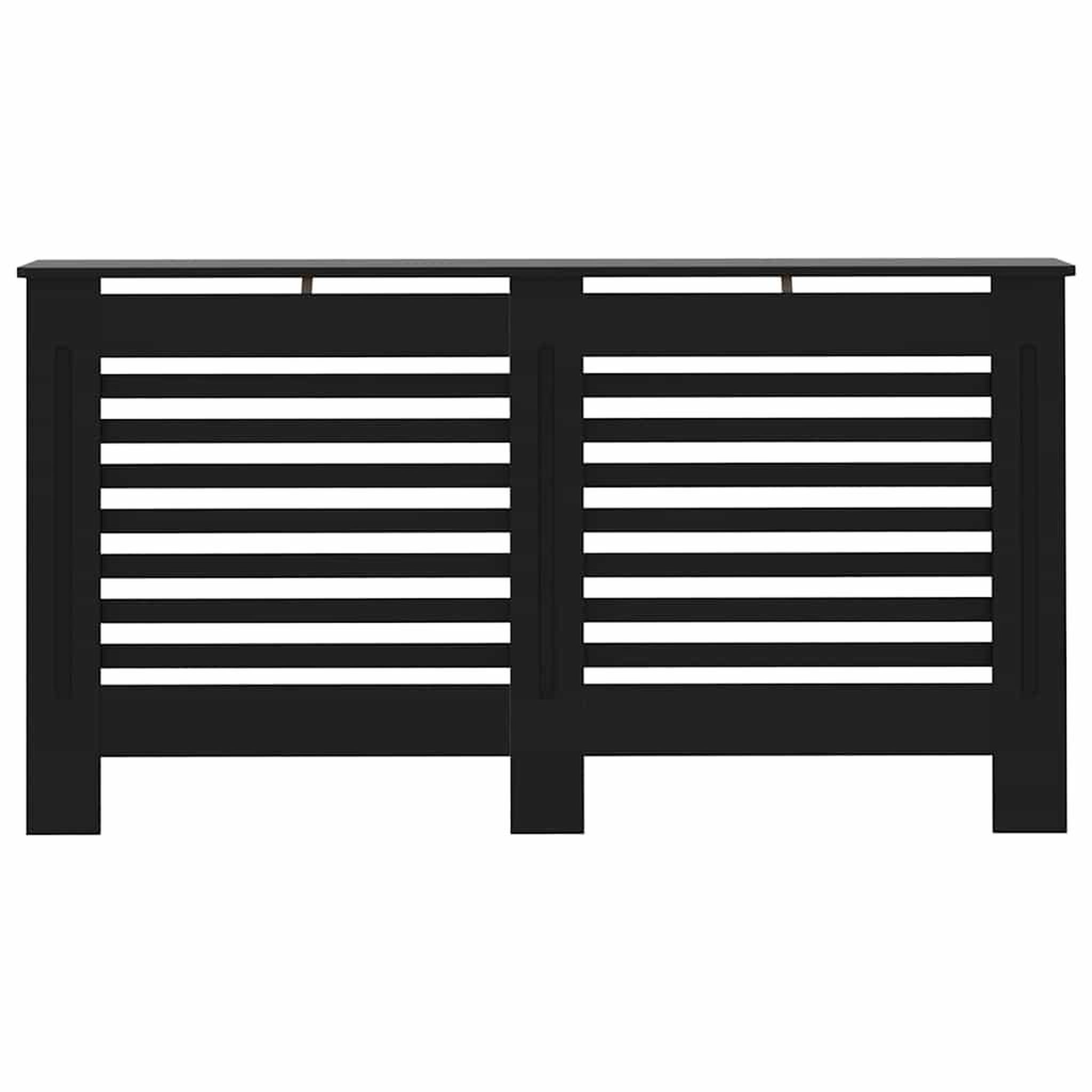 Voir la diapositive 4 : VIDAXL Cache-radiateur noir 152x19x81,5 cm MDF