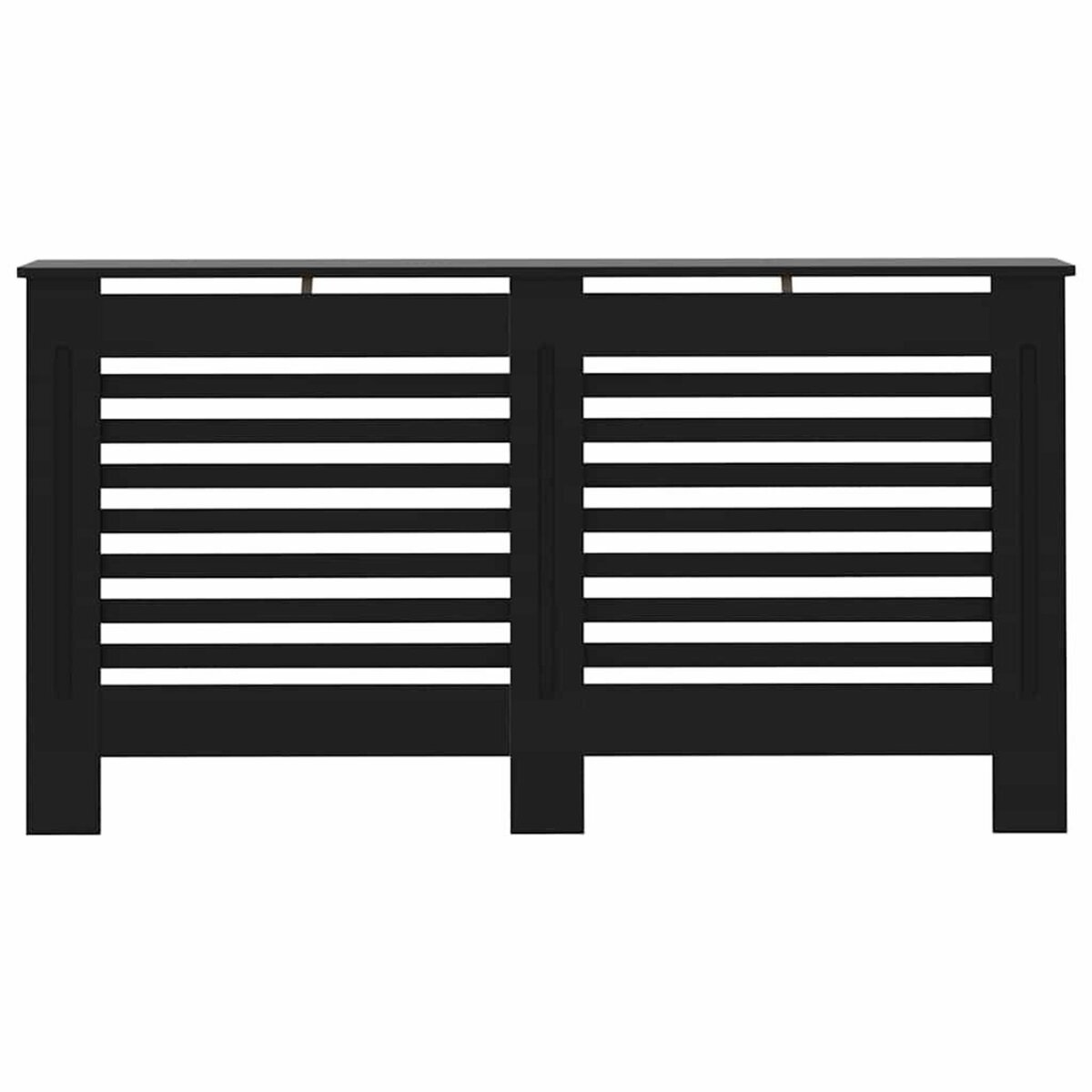 VIDAXL Cache-radiateur noir 152x19x81,5 cm MDF