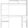 MARKET24 Dressing Kit dressing extensible ARTIC EKIPA - Décor mélaminé blanc - 2 penderies + 2 tiroirs + 1 surmeuble - L198 x P40 x H202 cm