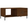 Voir la diapositive 2 : VIDAXL Table basse chene marron 90x50x40 cm bois d'ingenierie