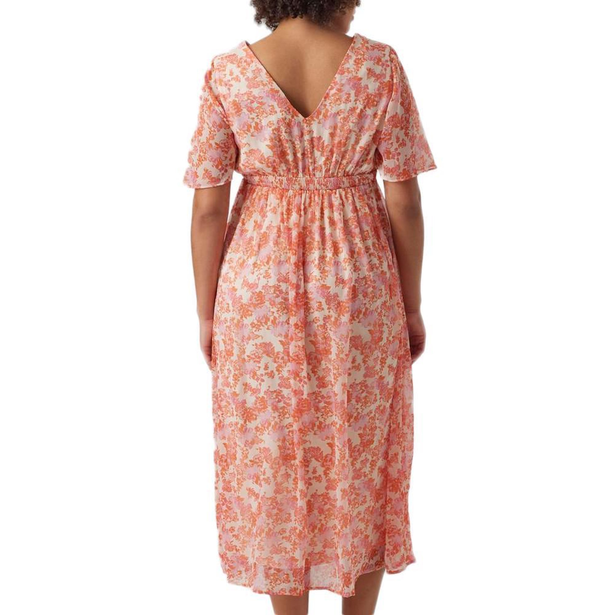 Voir la diapositive 2 : VERO MODA MATERNITY Robe Fleuries Rose/Rouge Femme Vero Moda Marternity Mia